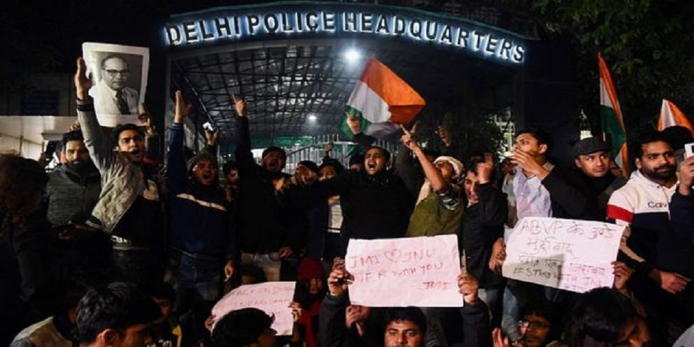 JNU attack: Students wounded by masked men in India