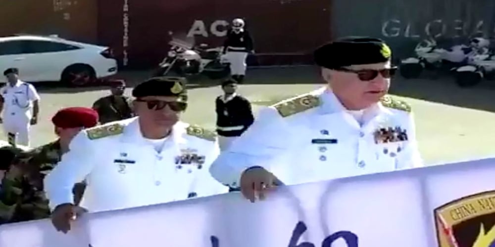 Naval Chief visits Chinese ship during Sea Guardians-2020 exercise