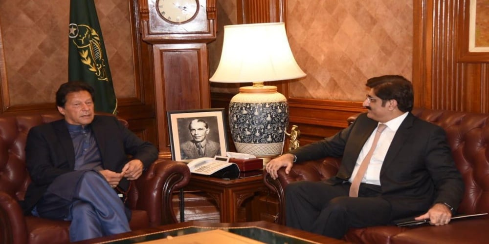 PM calls on CM Sindh