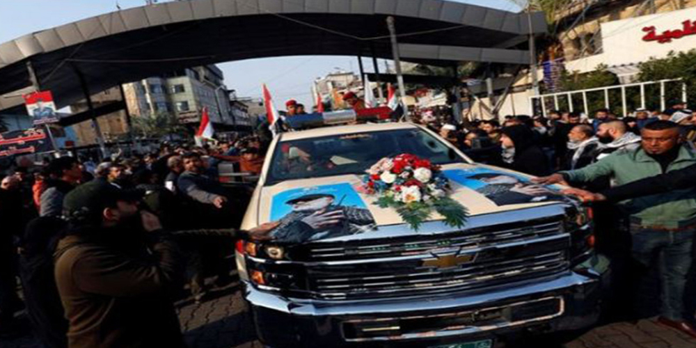 Thousands attend Suleimani’s funeral procession in Baghdad