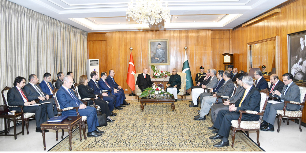 President Dr Arif Alvi and his Turkish Counterpart Recep Tayyip Erdogan