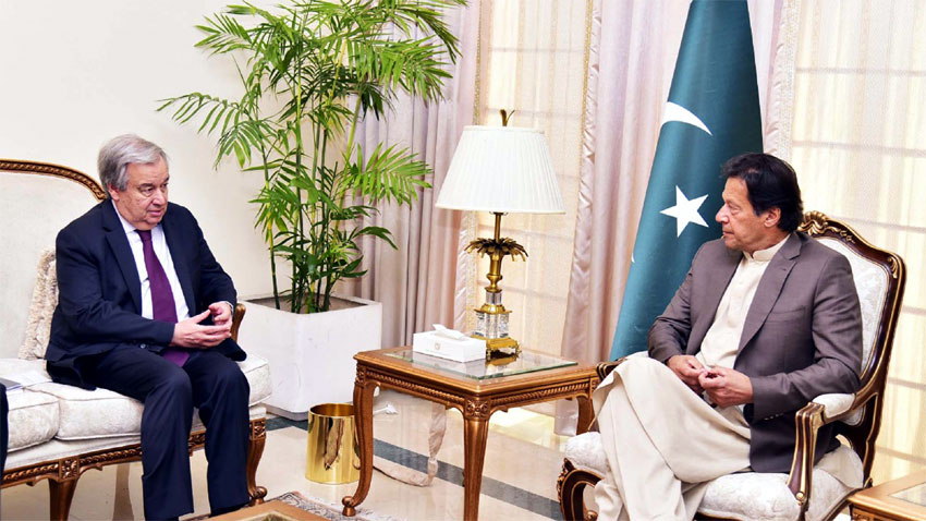 PM Imran Khan calls on UN Secretary General Antonio Guterres