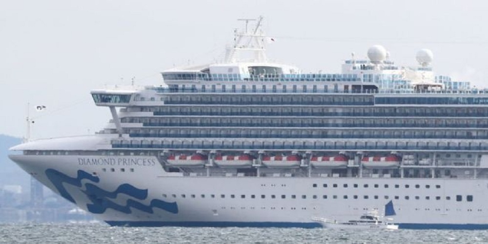 At least 10 people onboard a cruise docked in the Japanese port of Yokohama are diagnosed with coronavirus.