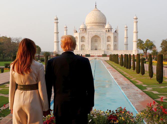 US President Donald Trump, Melania visits Taj Mahal
