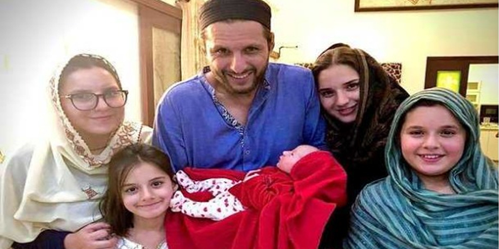 Afridi blessed with baby girl