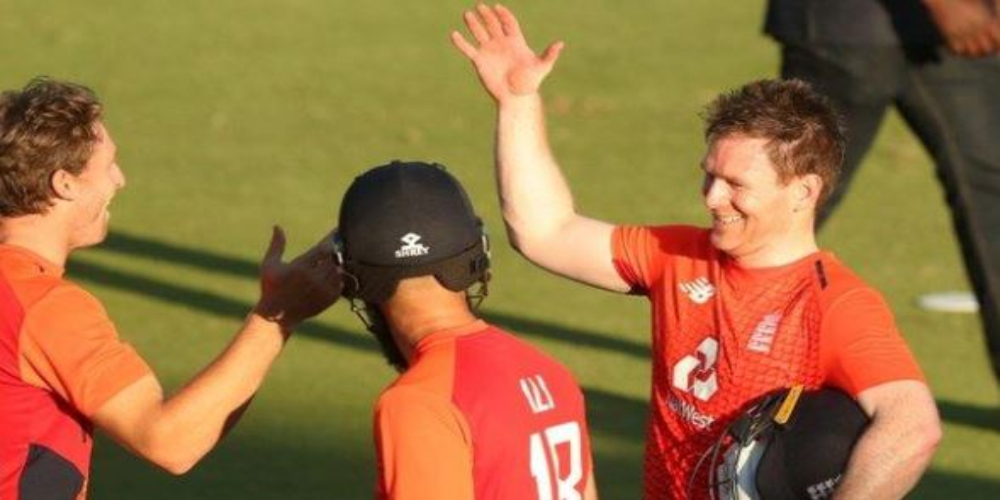 Eoin Morgan leads side to victory in stunning chase of 223