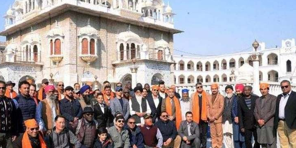 Military officers from 45 countries visit Gurdwara Panja Sahib in Hassanabdal