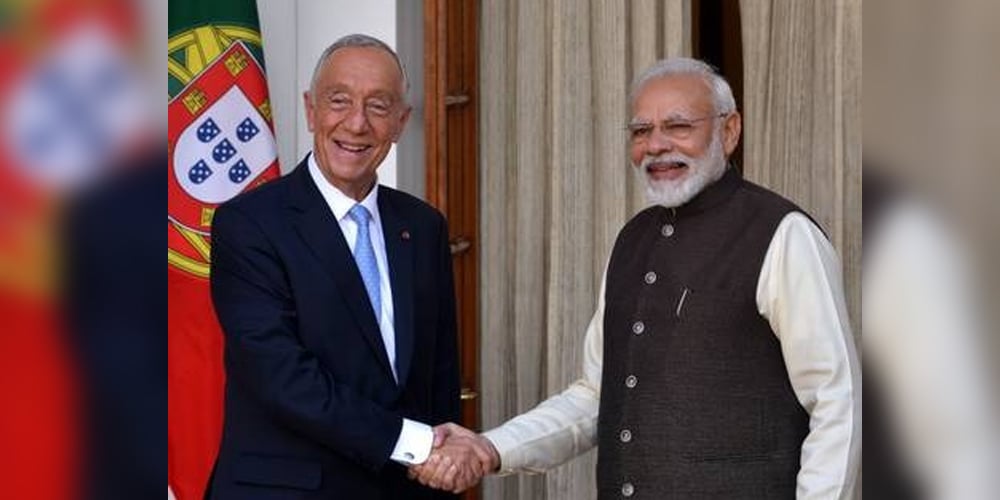 Modi's hand shake with Portuguese President