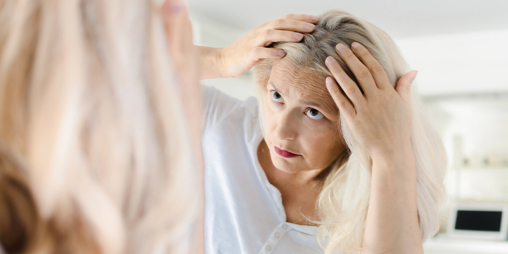 Stress causes gray hair
