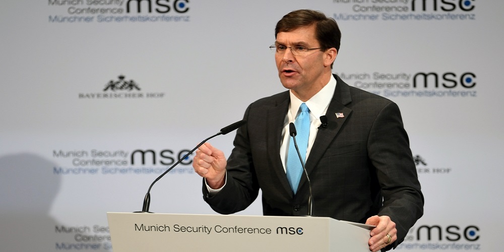 Mark Esper says China is a rising threat to world order