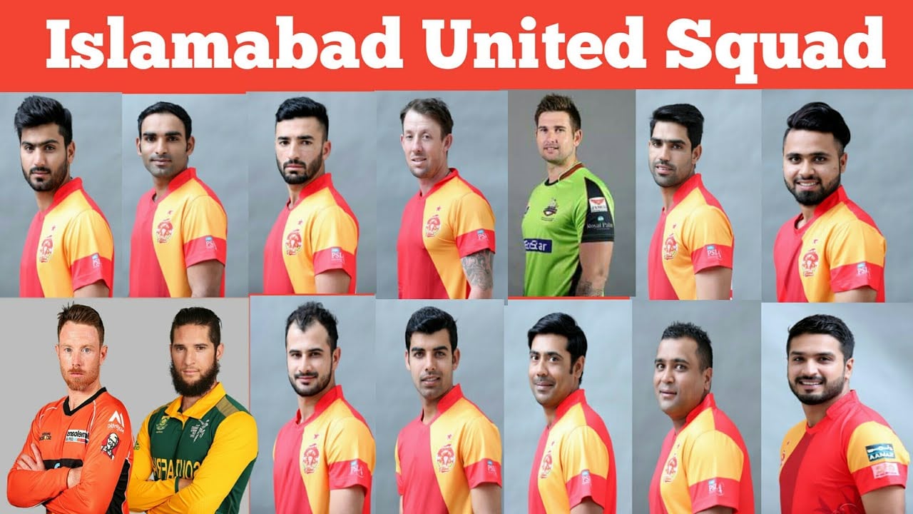 Complete Squad of Islamabad United : PSL 2020