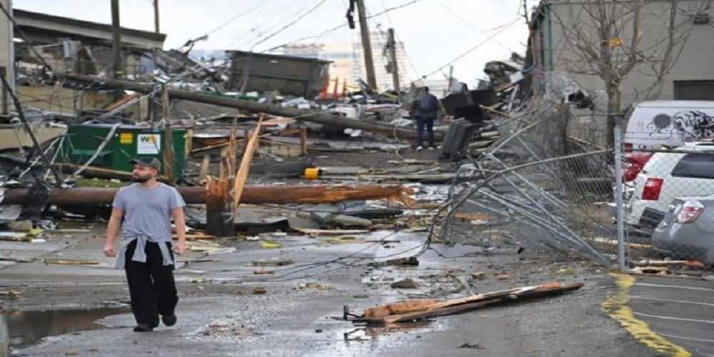 At least 25 people have lost their lives due to two tornadoes that ripped through central Tennessee.