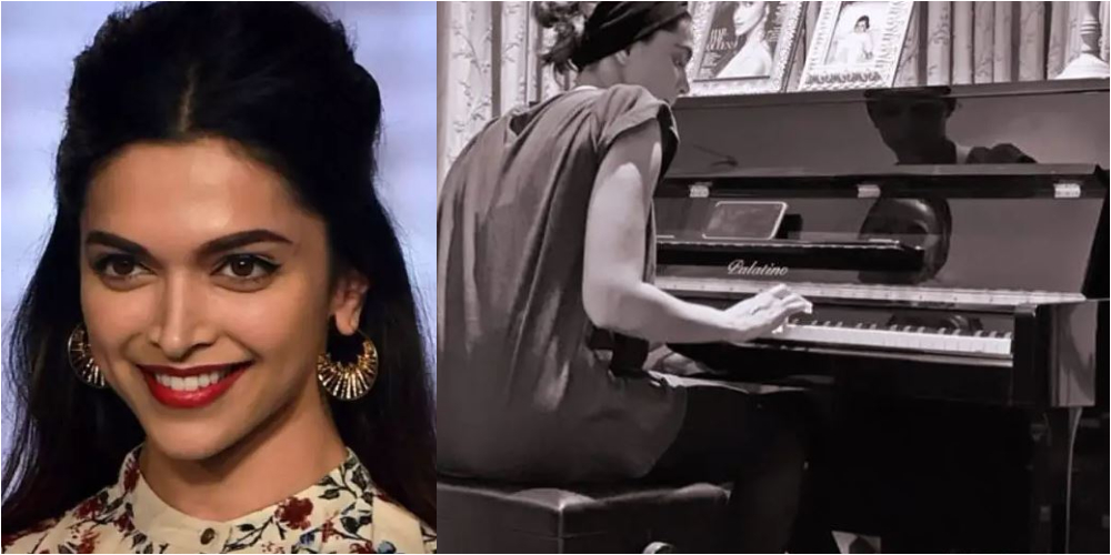 Deepika Padukone trying her hand at the piano during self-isolation
