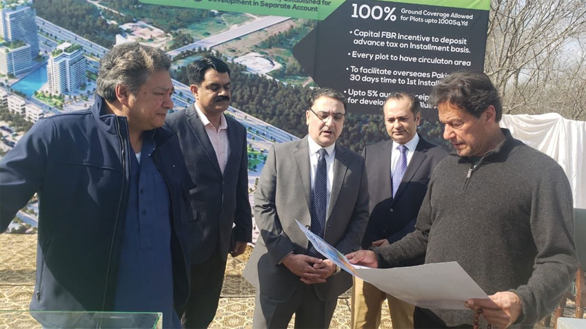Imran Khan visits Blue Area