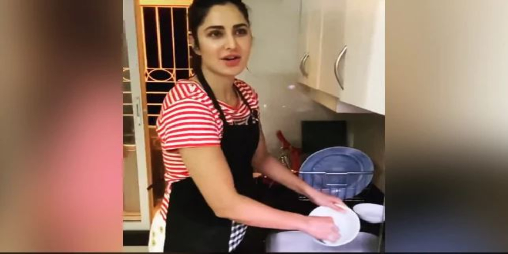 Katrina Kaif shares her busy routine doing chores at home being isolated