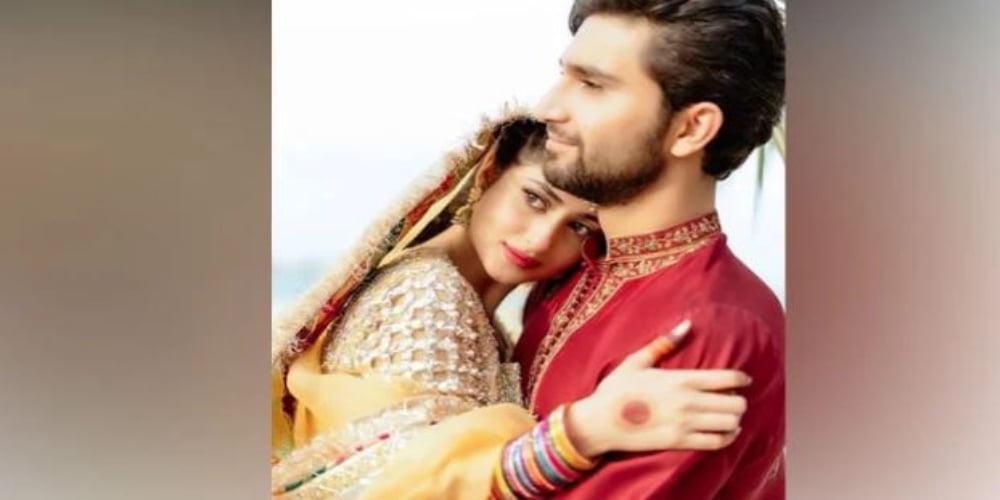 Sajal Aly & Ahad Raza Mir shares their unseen mehndi pictures