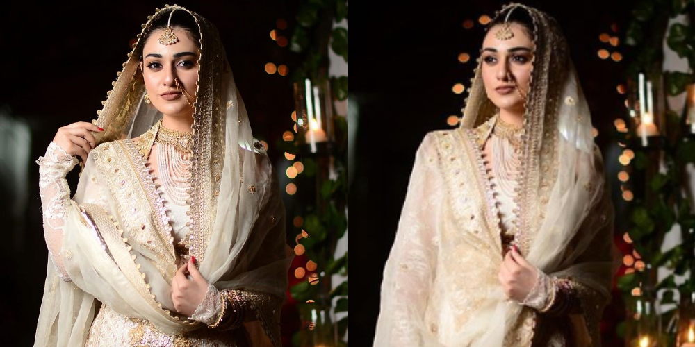 Sarah Khan looks absolutely elegant in her recent bridal shoot
