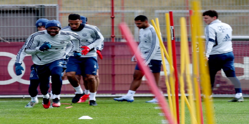 Bayern Munich resumes training session first time since Bundesliga halted