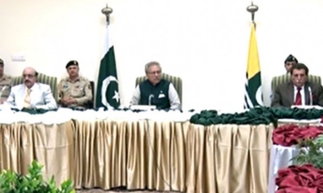 President Alvi visits AJK, reviewed the current pandemic situation