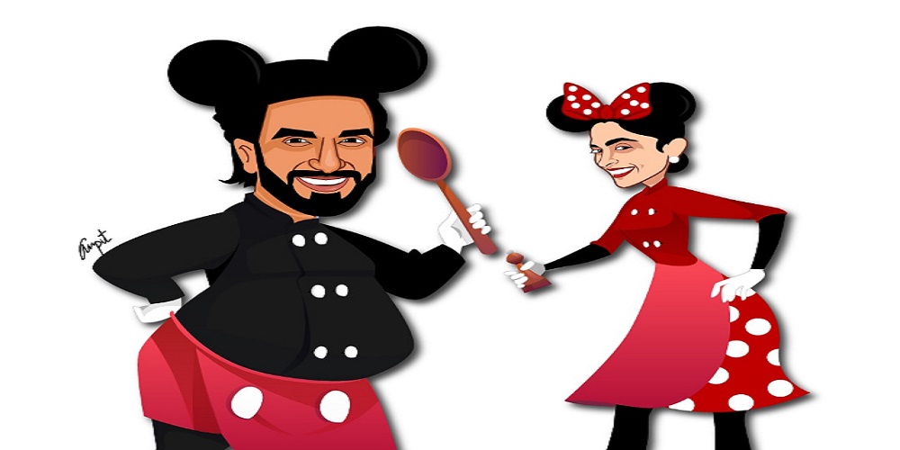 Deepika Padukone, Ranveer Singh channelled themselves in a caricature & it's too adorable