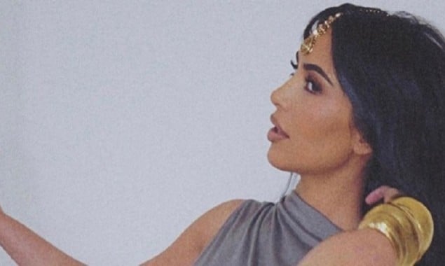 Kim Kardashian trolled for wearing eastern maang tikka