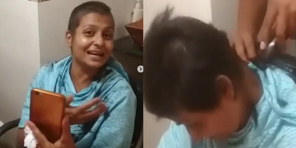 Indian actress goes bald during coronavirus lockdown