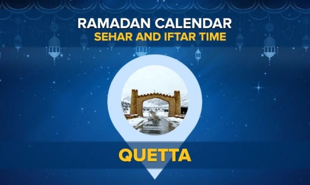 Quetta Ramadan Calendar 2022