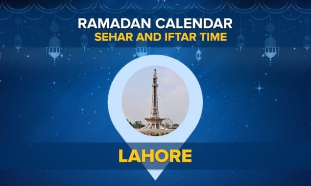 Ramadan Calendar Lahore 2022