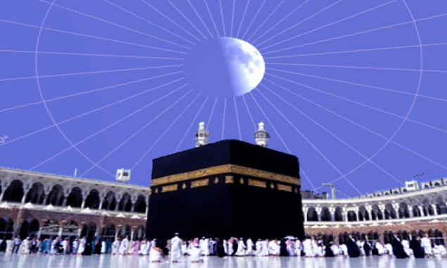 Moon to appear directly above Kaaba