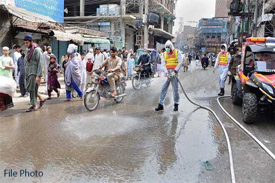KP Accelerates chlorination of streets to eliminate COVID 19