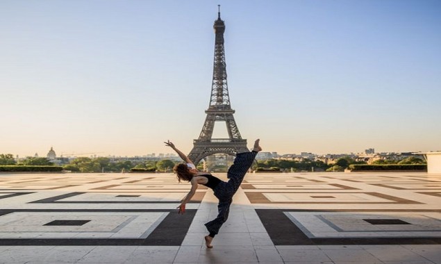 Syrian choreographer Yara al-Hasbani uses empty streets of France as her canvas. She clicks candid photos dancing on empty roads behind buildings and other places in France.