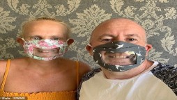 Deaf mother creates face masks with plastic windows to allow lip reading