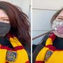 This artist created a ‘Harry Potter’ face mask that shows Marauder’s Map as she breathed
