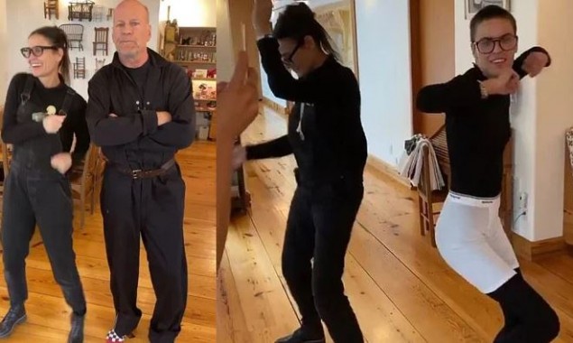 Bruce Willis, wife spend quarantine days showing off their dancing skills