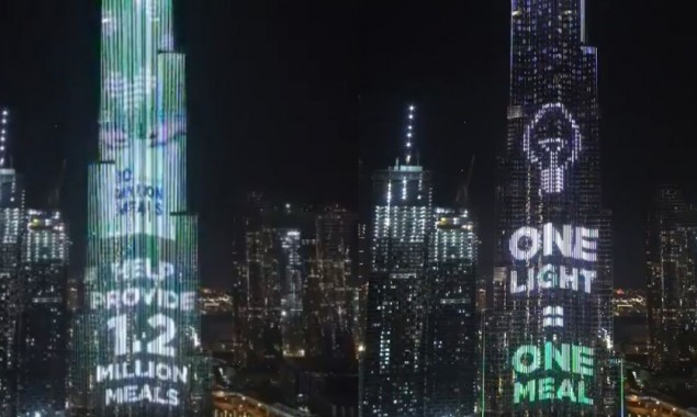 Burj Khalifa to illuminate LED lights showing donations in UAE