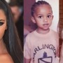 Kim Kardashian twins with her Saint’s childhood picture