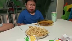 Boy weeps with joy as he eats his first McDonald's meal after months of locdown