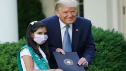 Trump honors Pakistani-American girl for gesture towards coronavirus heroes
