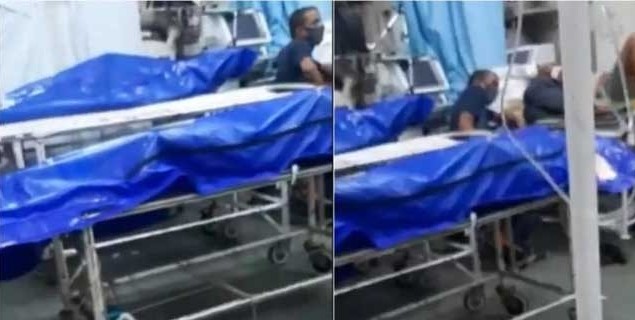 Dead bodies laying next to coronavirus Patients in India, video viral