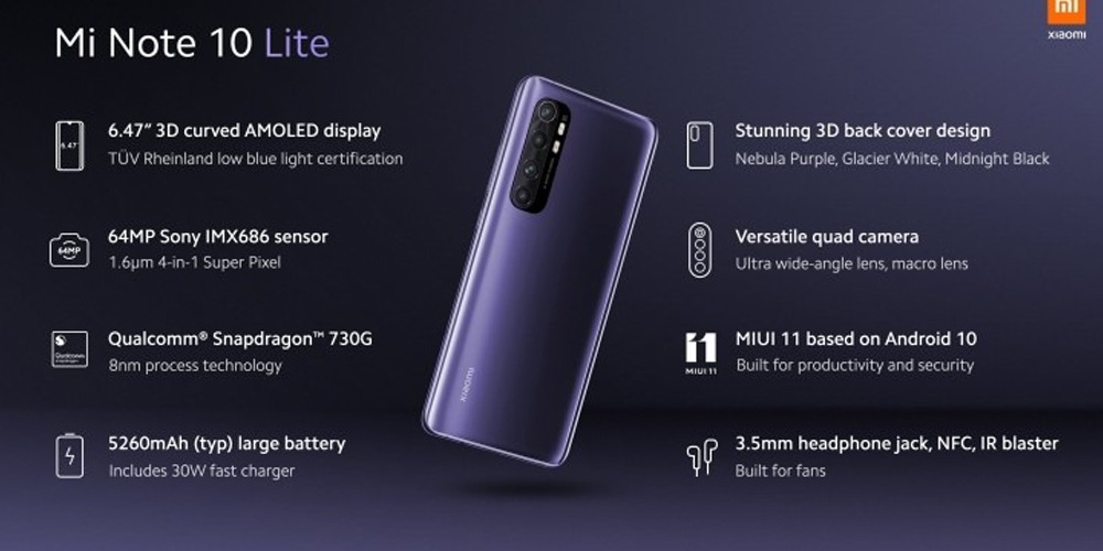 Xiaomi launches Mi Note 10 Lite with amazing features