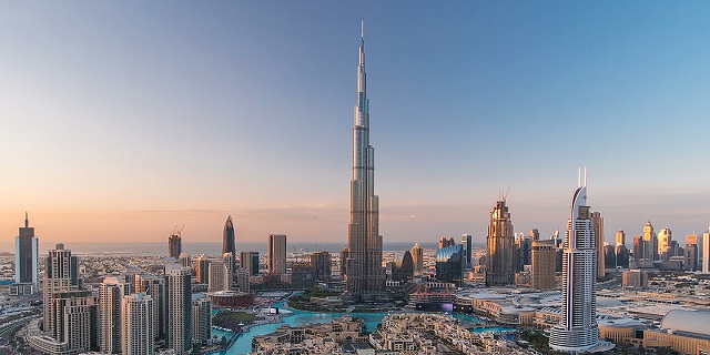 The tallest building converts into a coronavirus charity box