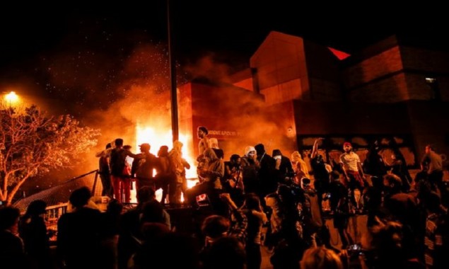 Protesters set Minneapolis police station on fire over George Floyd’s death