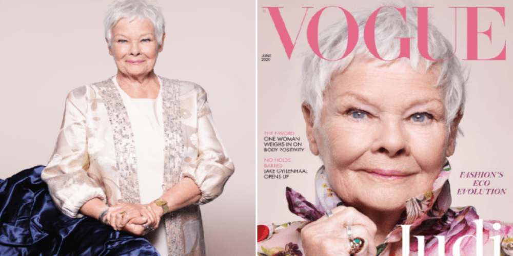 85-year-old actress graced the cover of Vogue magazine for the first time