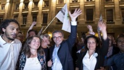 Green party score gains in municipal elections in France