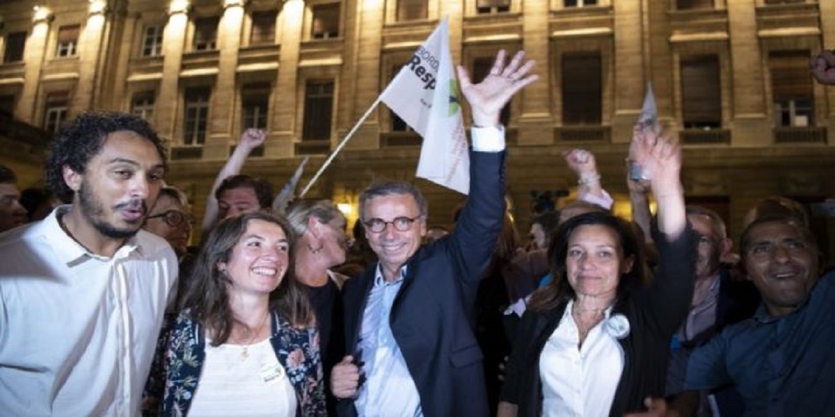 Green party score gains in municipal elections in France