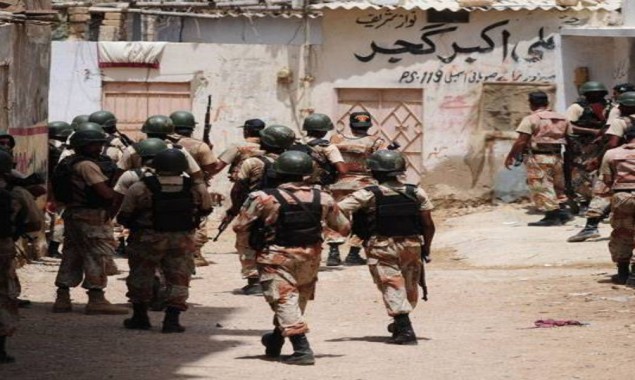 Rangers operations in different areas of Karachi, 12 suspects arrested
