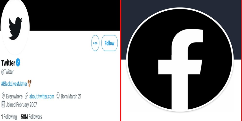 "#BlackLivesMatter" Twitter & Facebook change their profile amid George Floyd's death