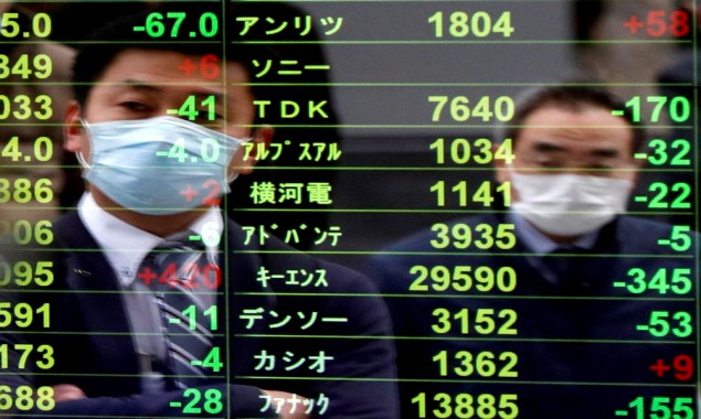 Asian Shares fall after rout in Wall Street
