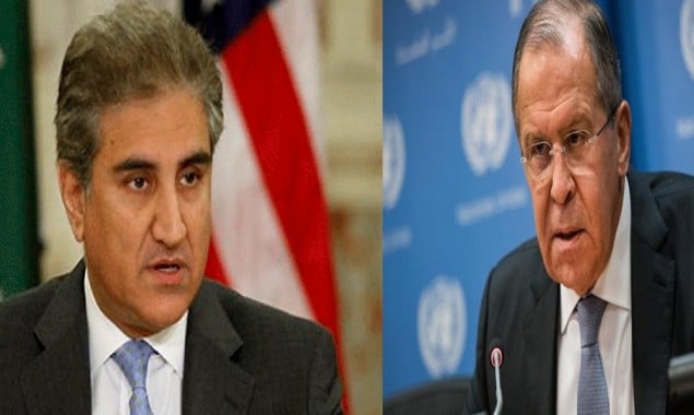 FM Qureshi discusses mutual matters with his Russian counterpart