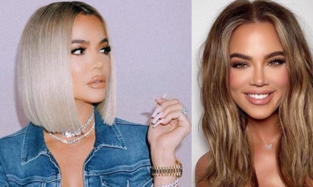 Khloe Kardashian flaunts her new light honey shaded hair transformation